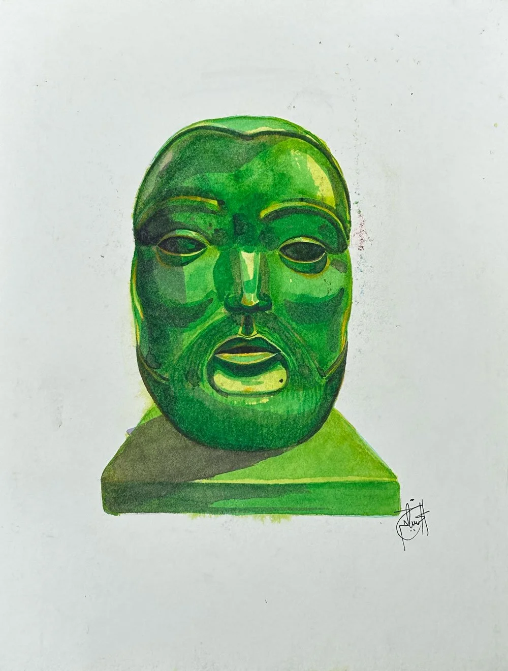 Cabeza 21,5 x 28 cm (Inspo. esculturas de Fernando Botero)