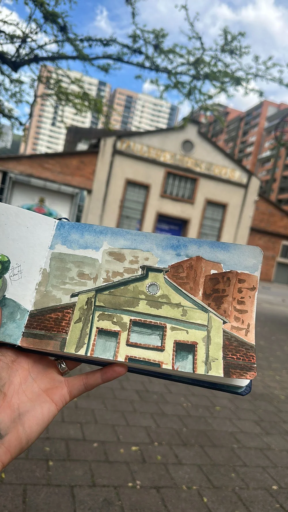 Museo de arte moderno I (Acuarela) - Medellín Colombia