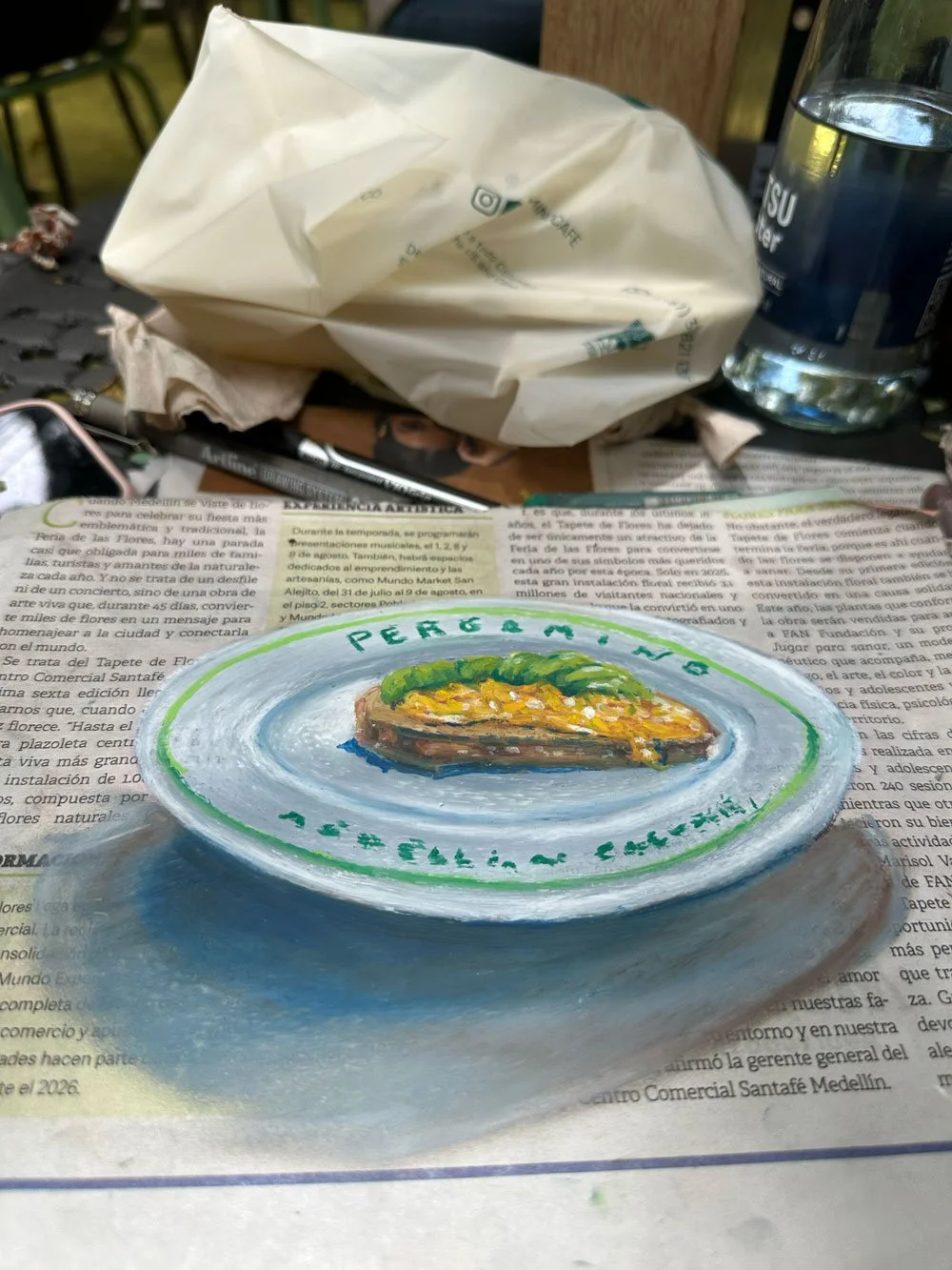 Brunch (Óleo pastel)