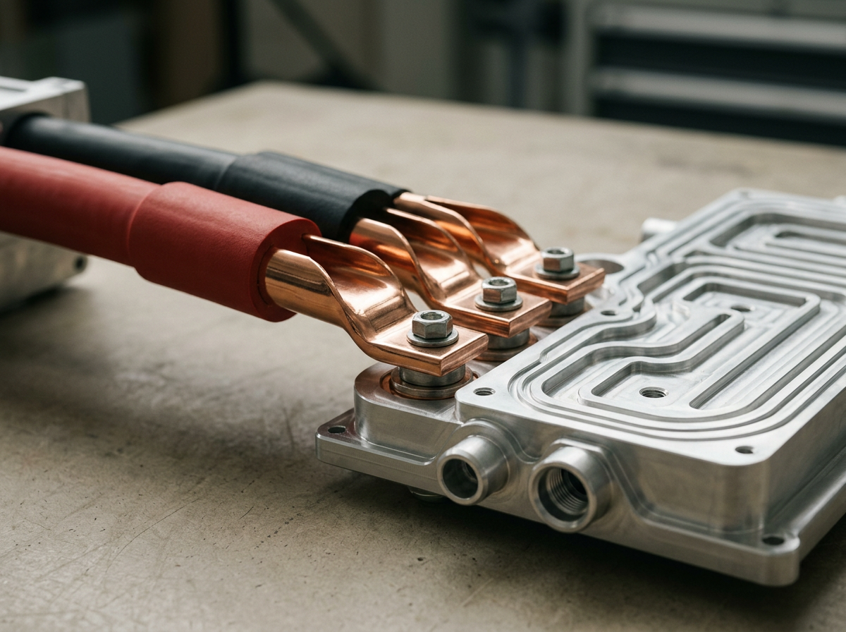 New Energy & EV Systems  Busbars, liquid cooling plates, and power connectors.