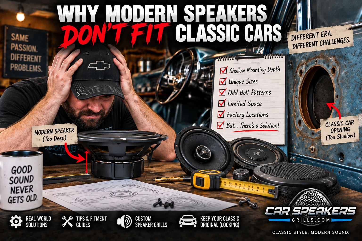 Why Modern Speakers Don't Fit Classic Cars