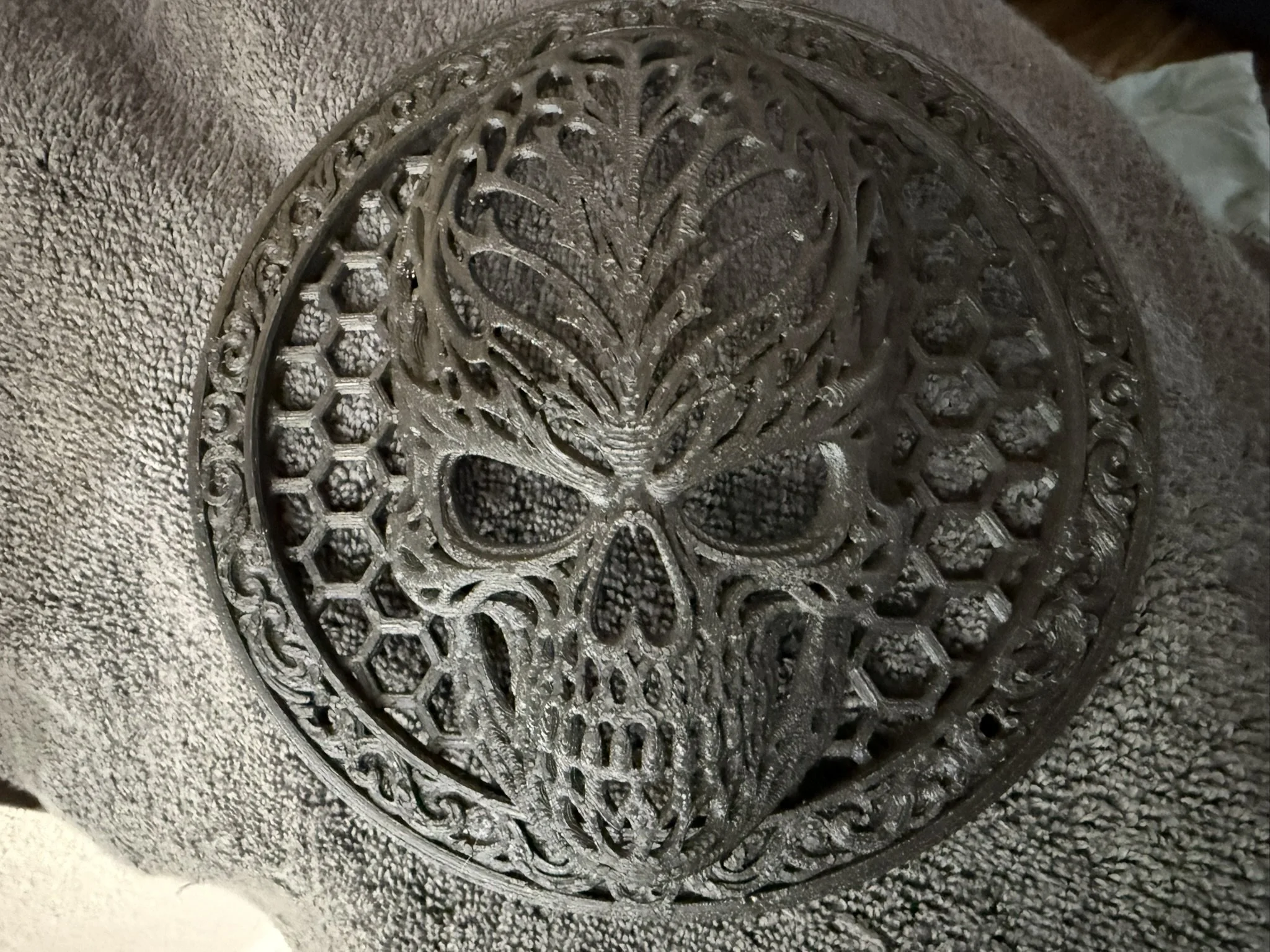 👽💀 ALIEN SKULL 6.5-INCH CAR SPEAKER GRILL PAIR 💀👽