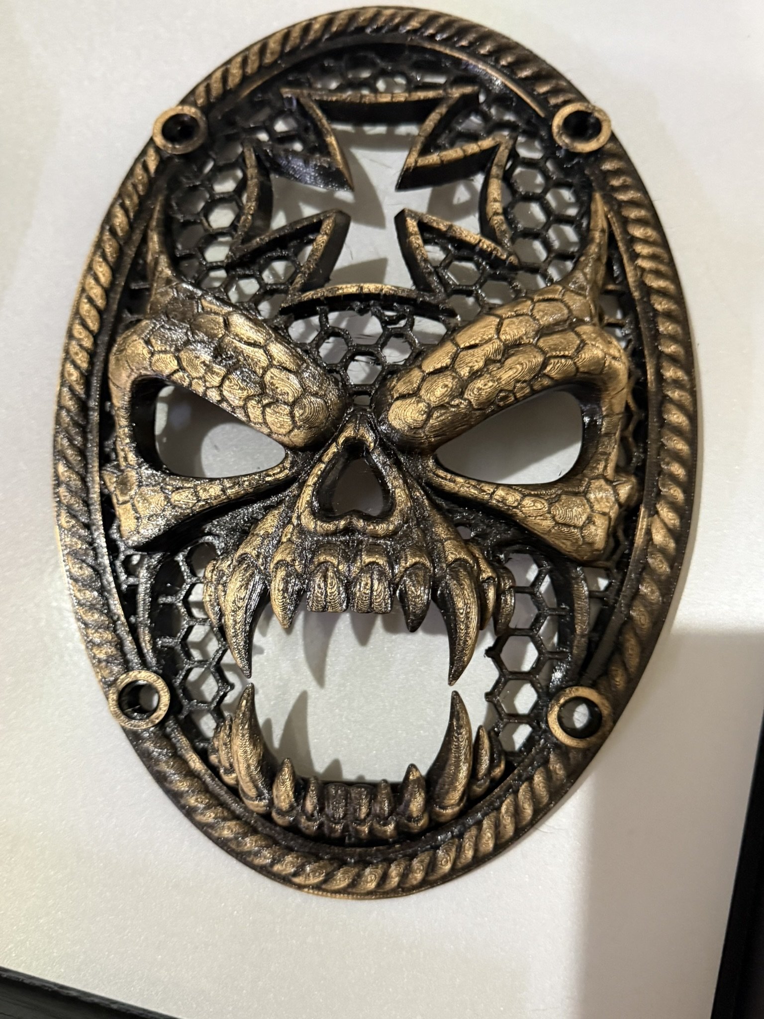 Vampire Skull  - Builders Show Series - 6x9 Pair (2) Custom Car Speaker Grill