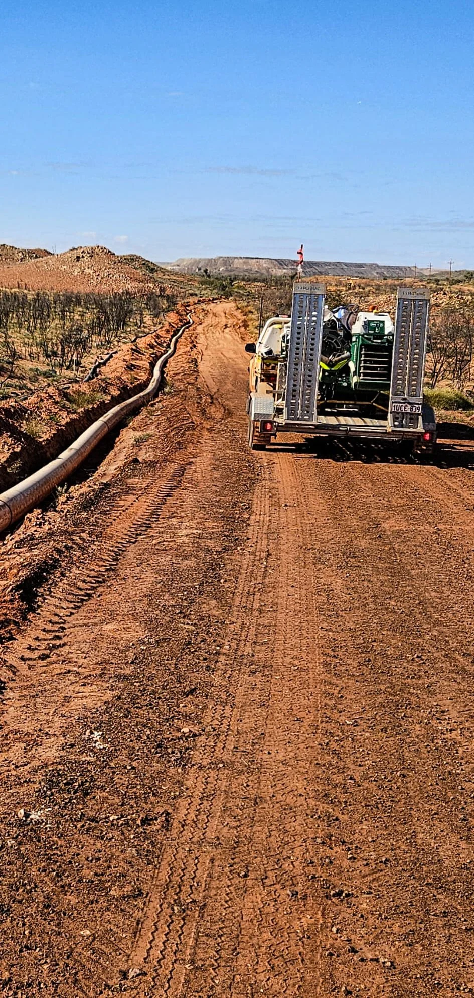Pipeline services in remote Western Australia - services mine sites for all HDPE pipeline installation, mine dewatering, bore and pump systems, water transfer, pipeline maintenance and associated civil works.