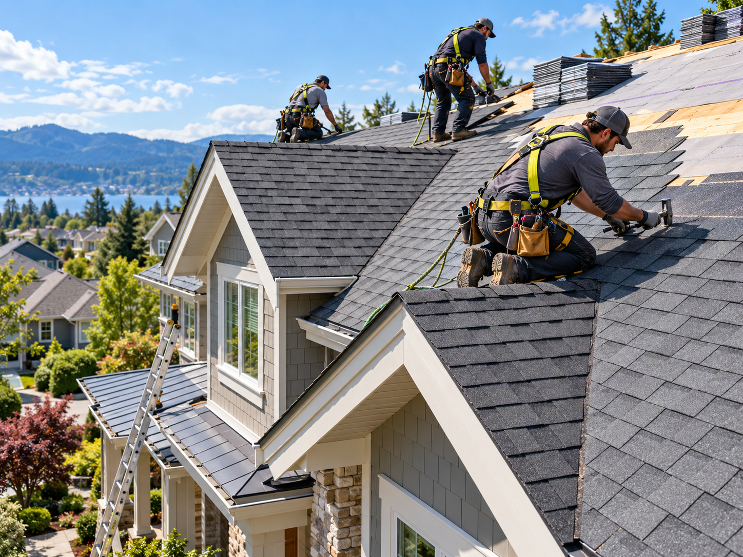 Professional roof installation and roof repair services using quality materials and dependable workmanship by Apex Home Upgrades.