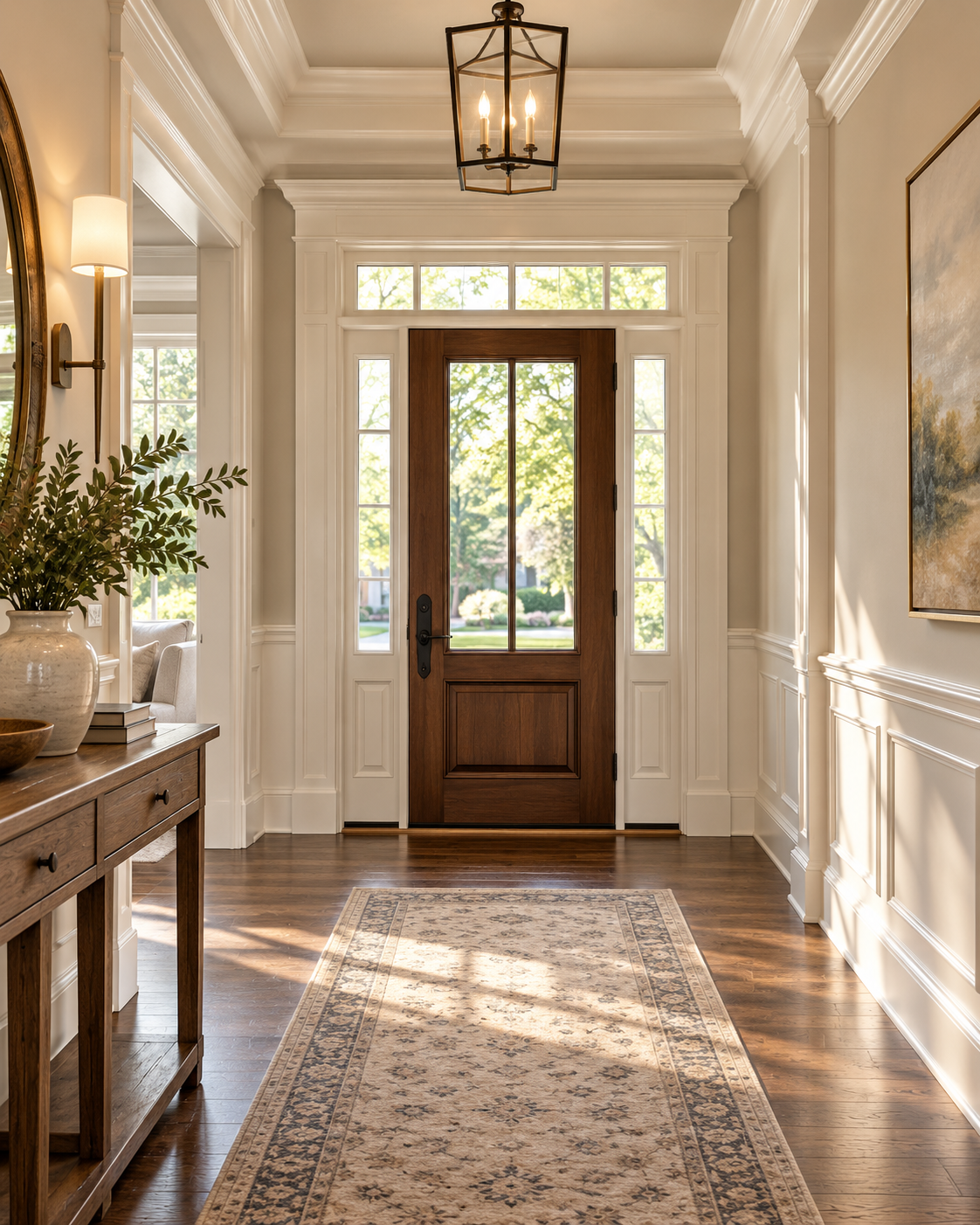 Professional interior and exterior door installation with detailed trim and clean finishing work by Apex Home Upgrades.