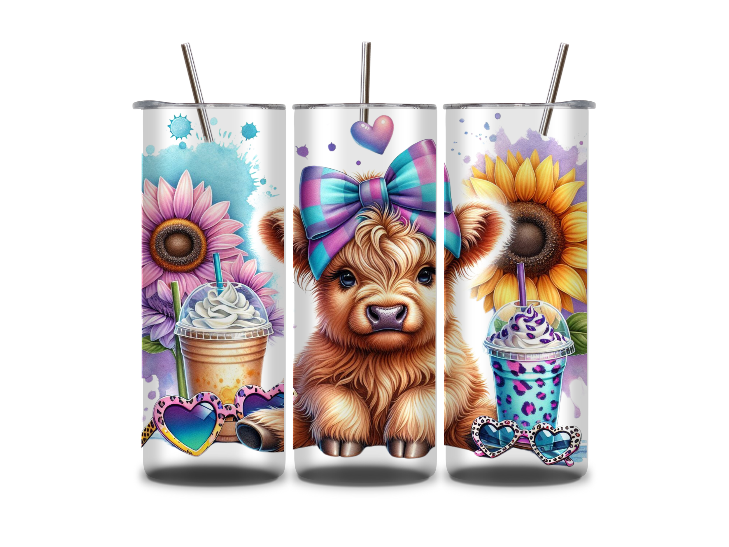 Cute Cow Tumbler/Drink Bottle