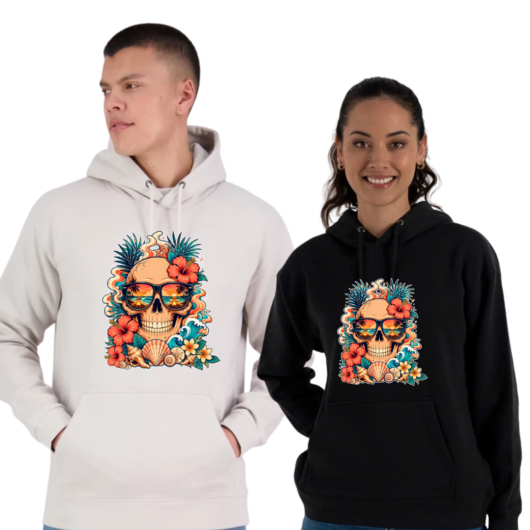 Tropical Skull Midweight Hoodie
