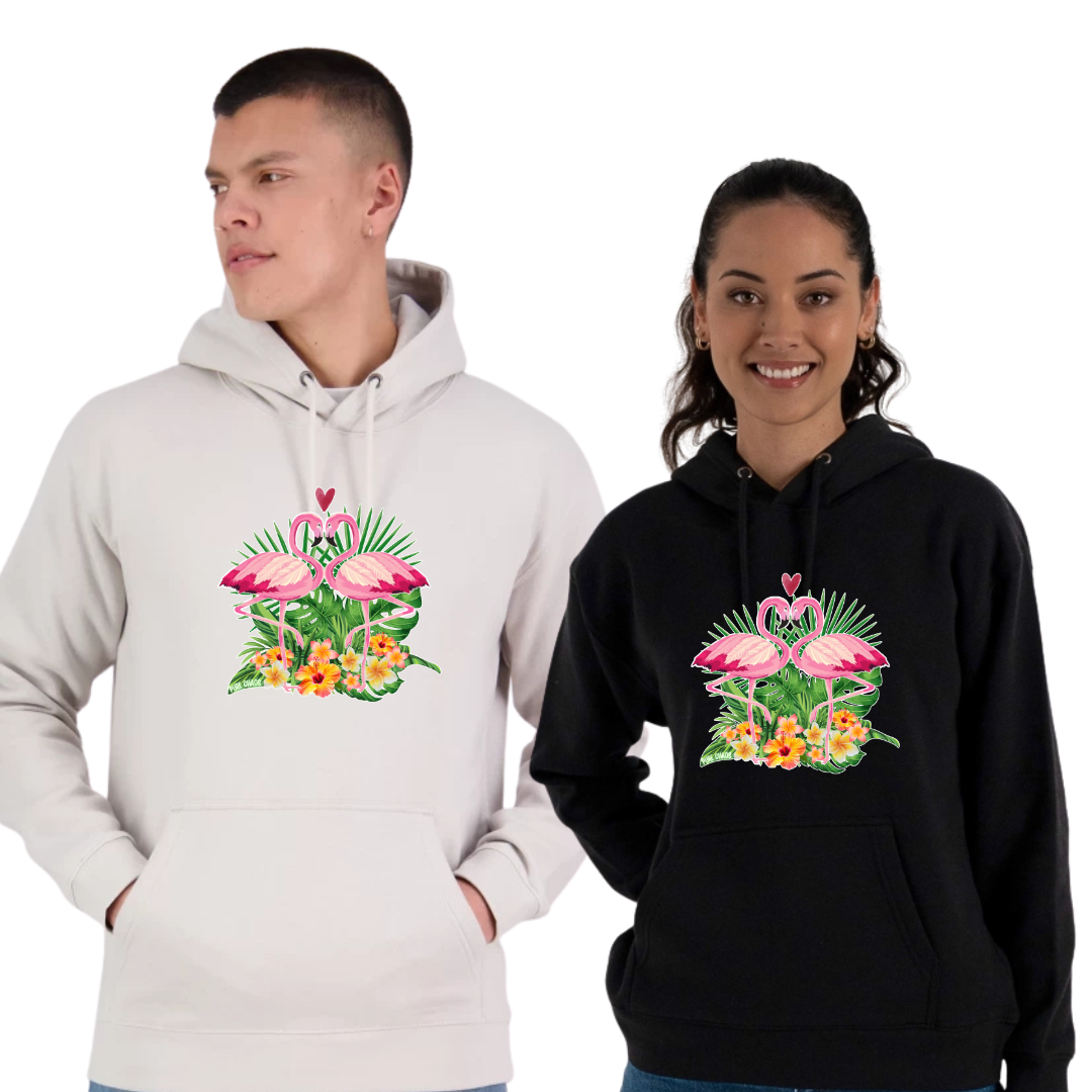 Flamingo Love Midweight Hoodie