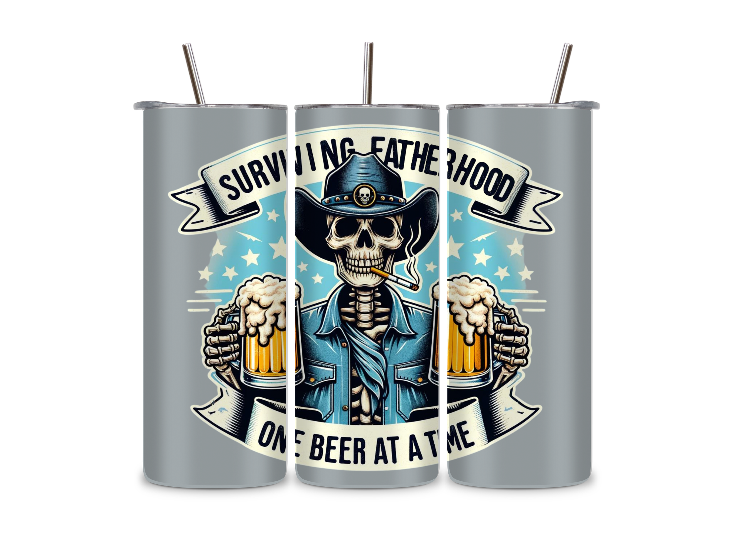 Fatherhood Beer Tumbler/Drink Bottle