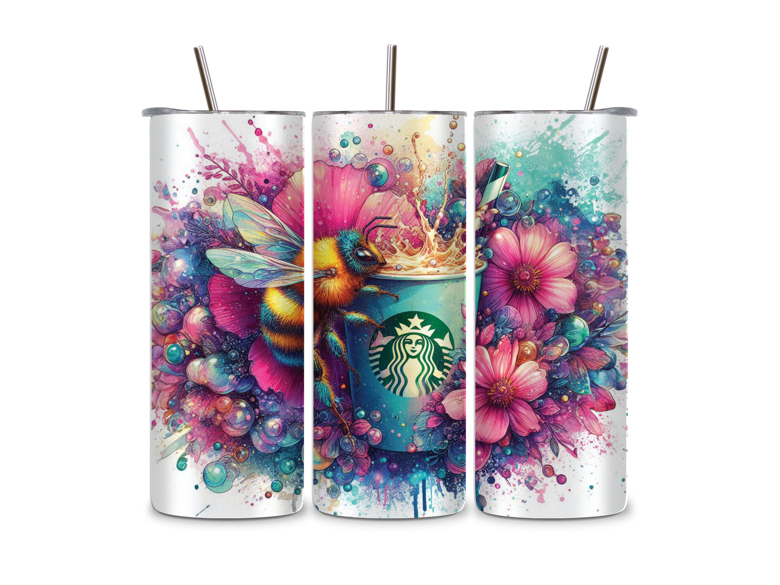 Bee Starbucks Tumbler/Drink Bottle