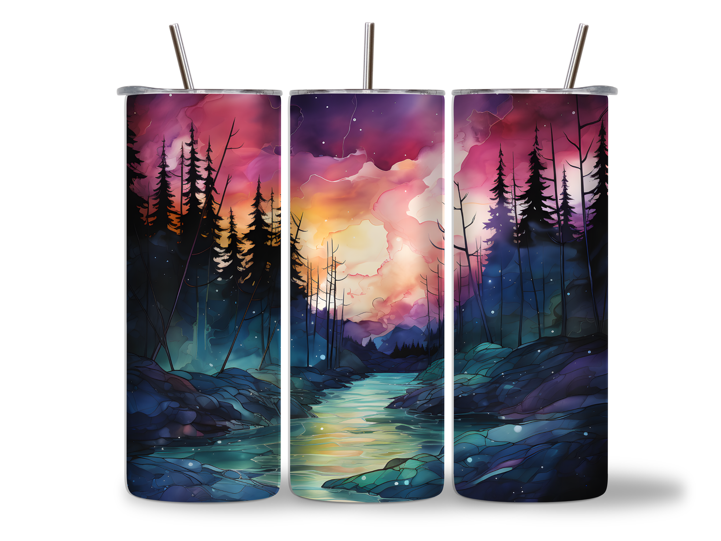 Dusk Forest Tumbler/Drink Bottle