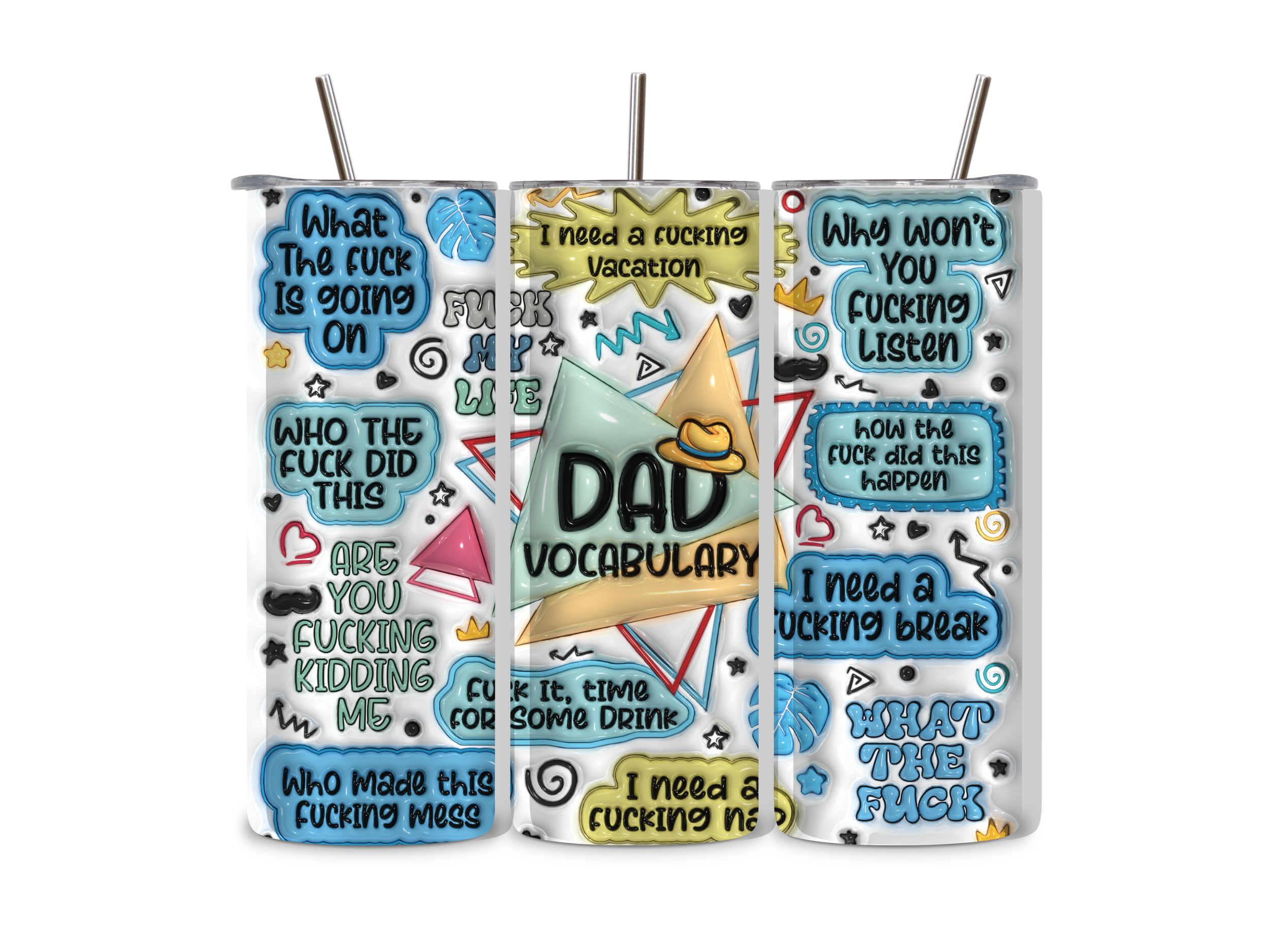 Dad Vocabulary Tumbler/Drink Bottle