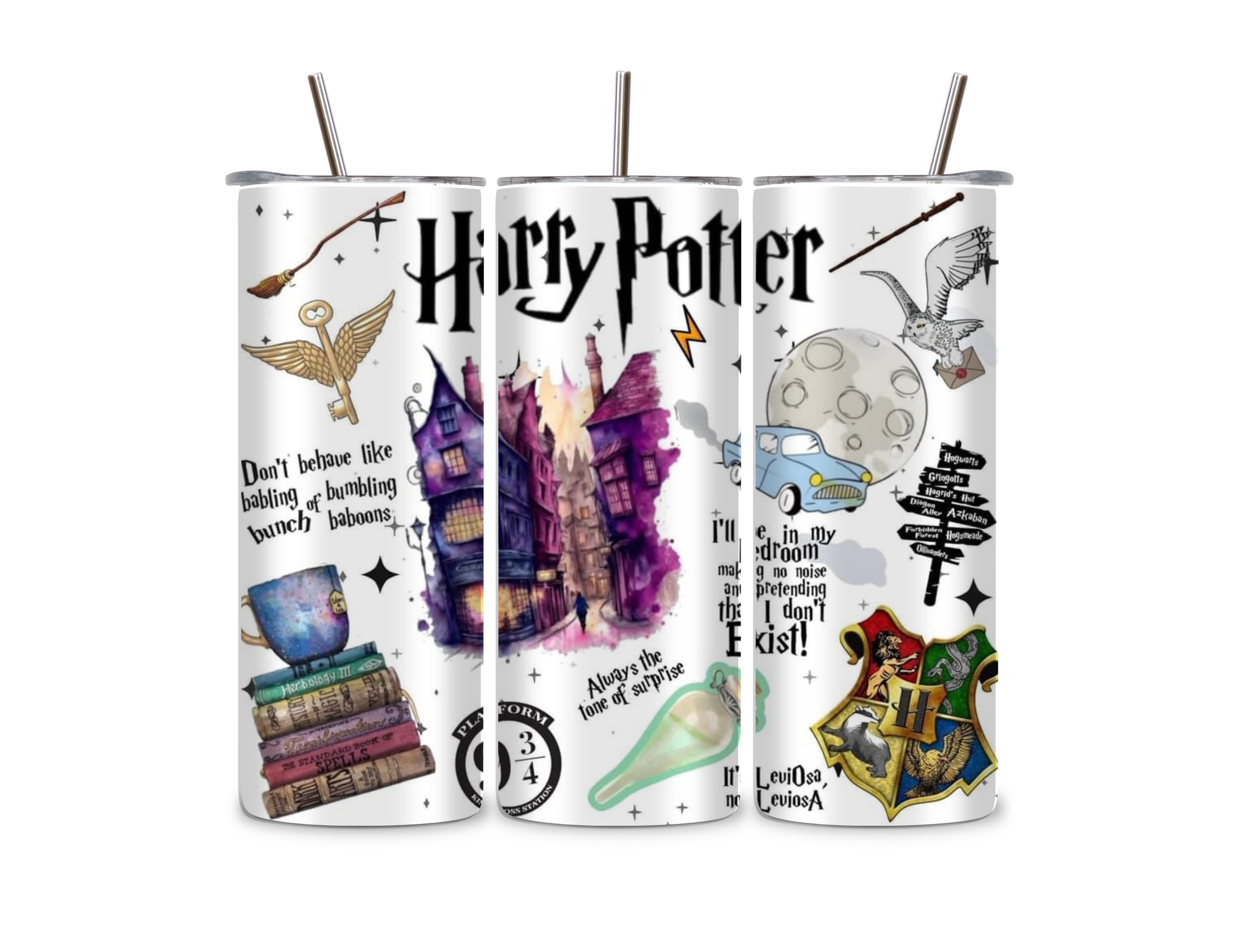 Harry Potter Collage Tumbler/Drink Bottle