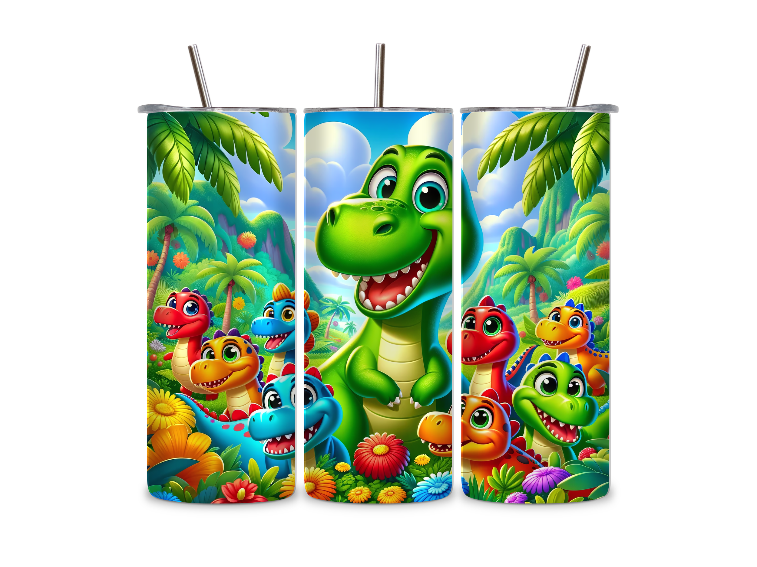 Cute Dinos Tumbler/Drink Bottle