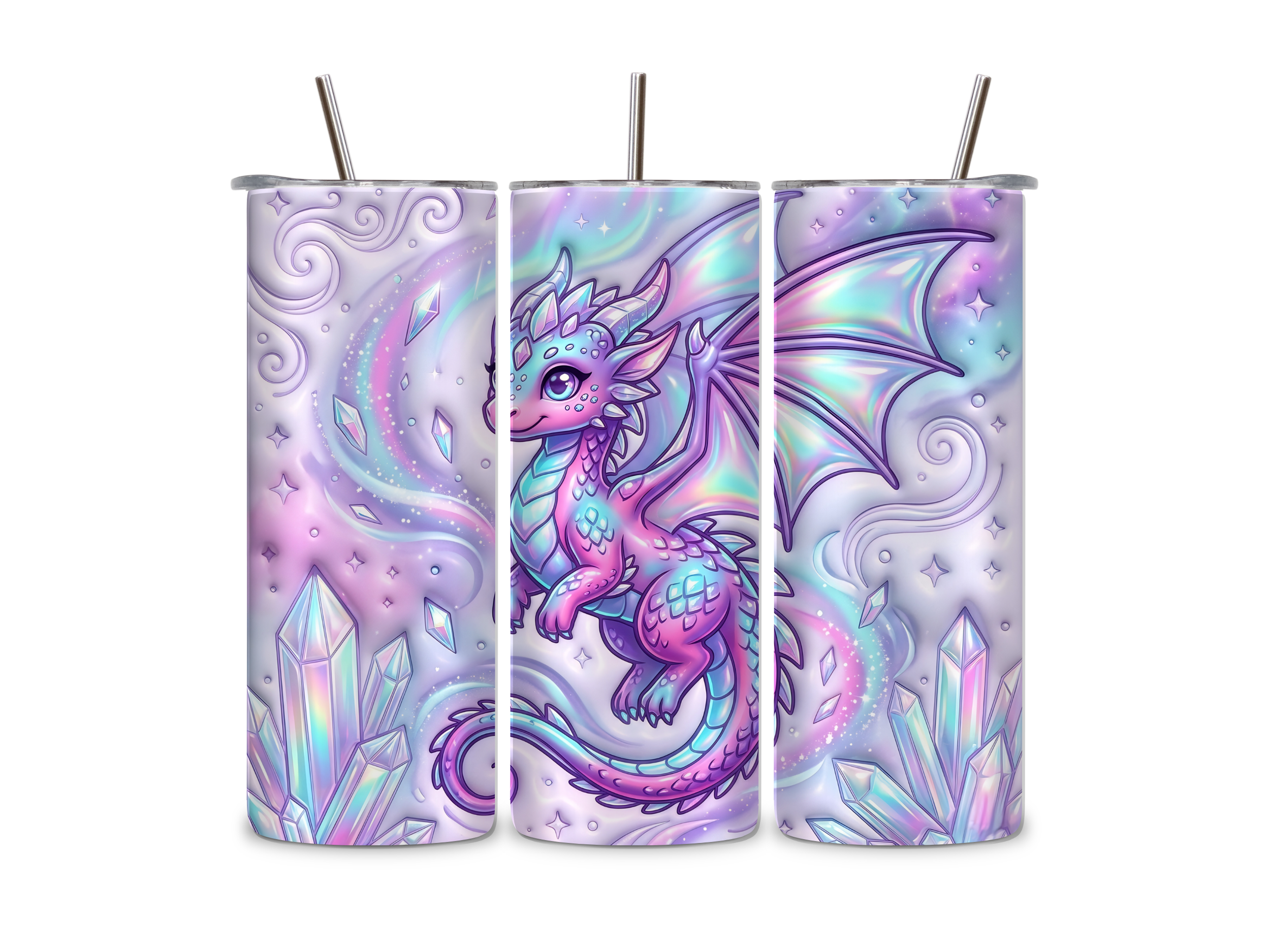 Holograph Dragon Tumbler/Drink Bottle