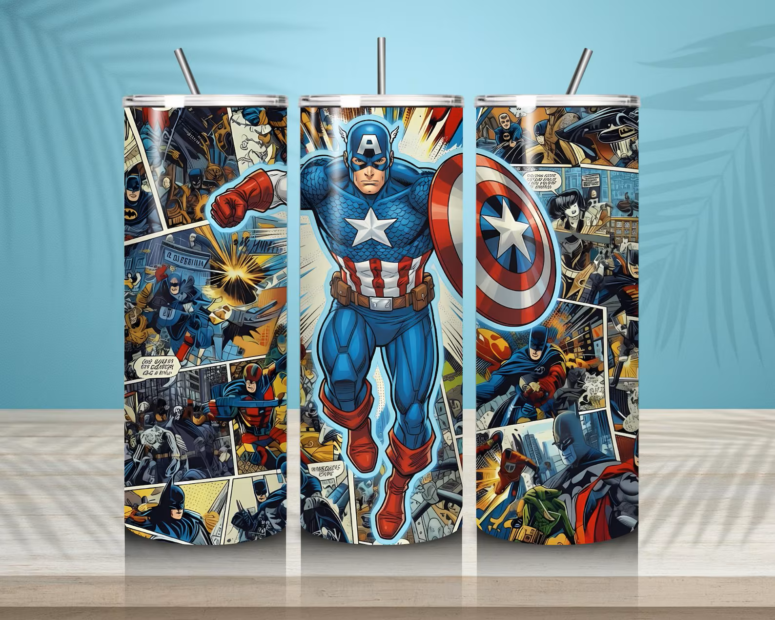 Captain America Tumbler/Drink Bottle