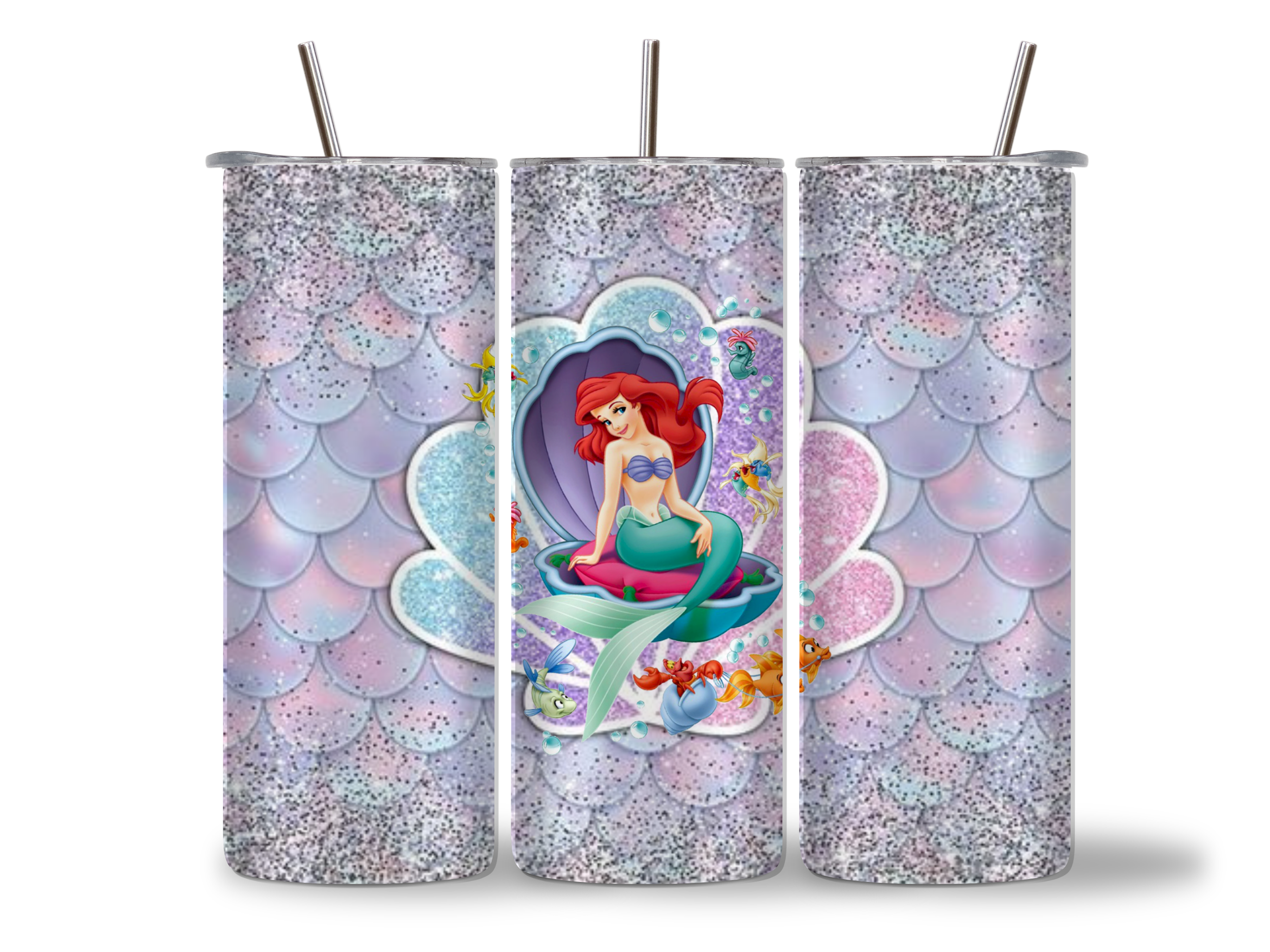 Ariel Little Mermaid Tumbler/Drink Bottle