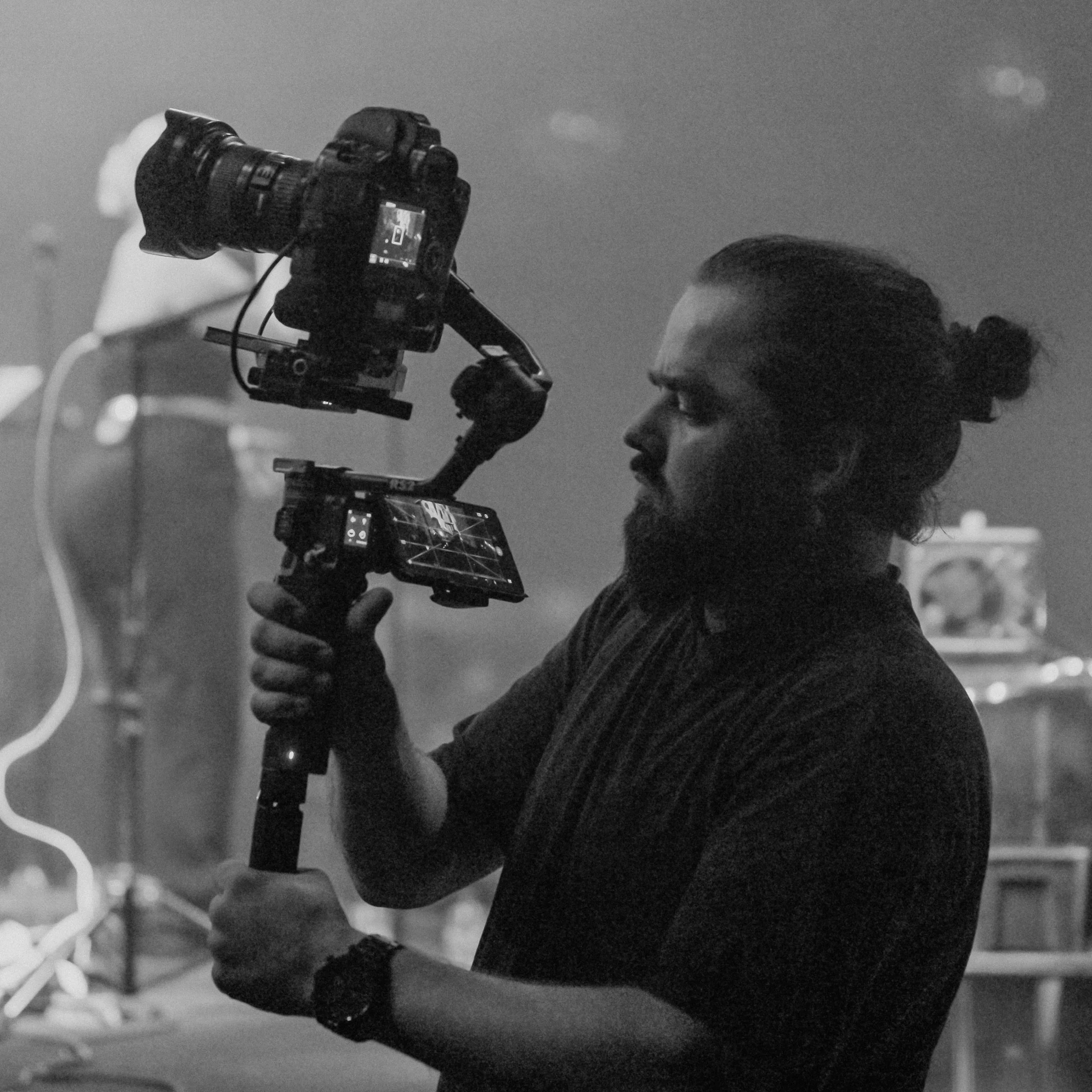 Bill Verougstraete achter de camera