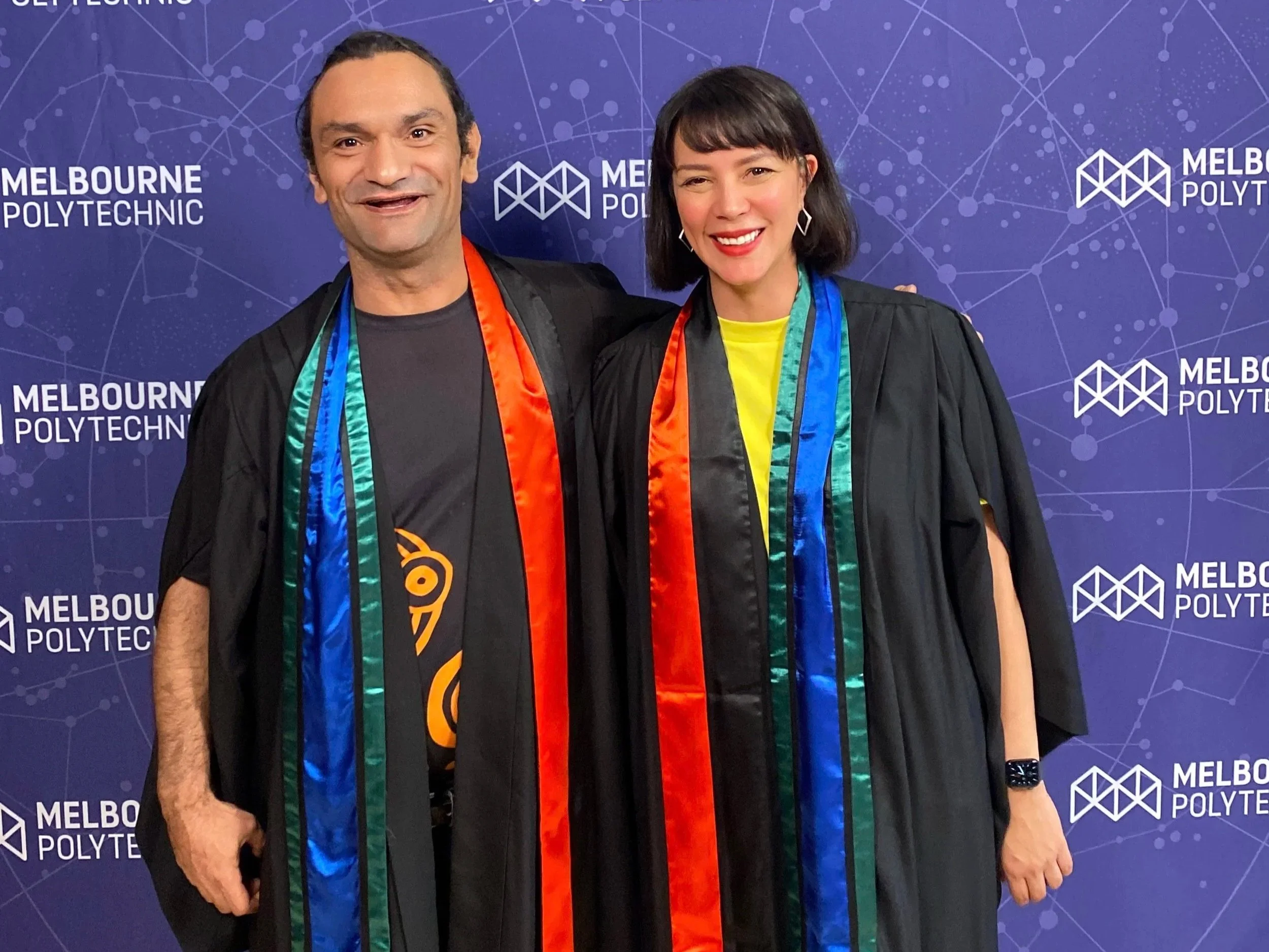 Me and Rick Martin at Melb Poly Graduation