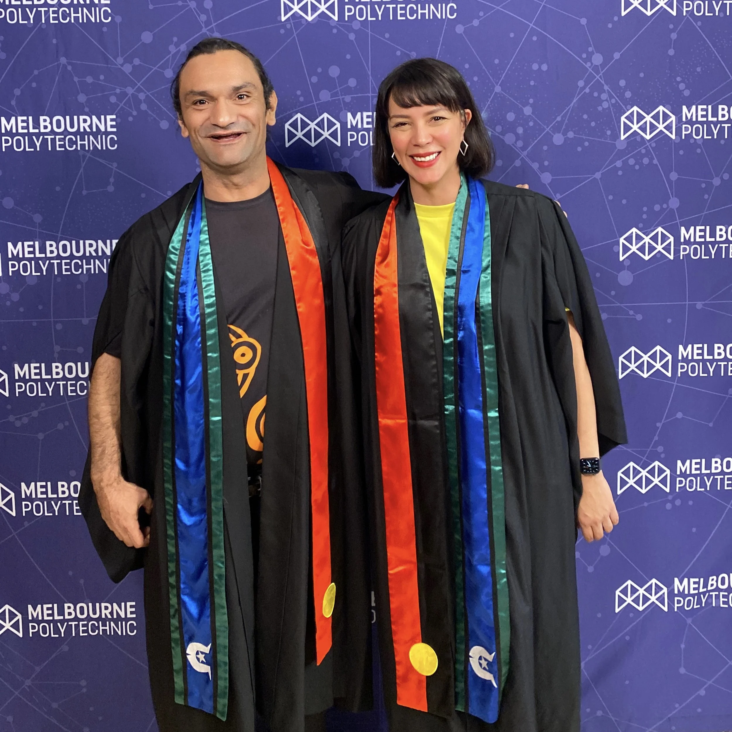 Me and Rick Martin at Melb Poly Graduation