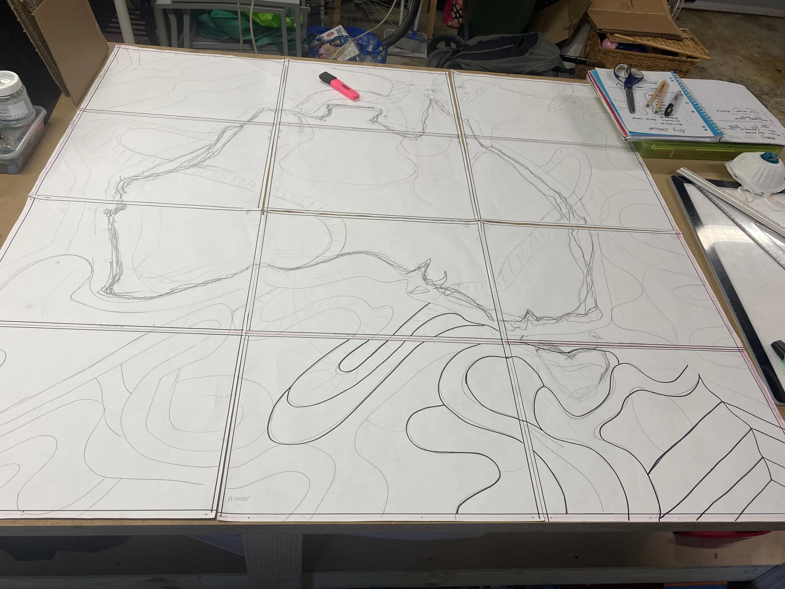 First Sketch of Australian Leadlight