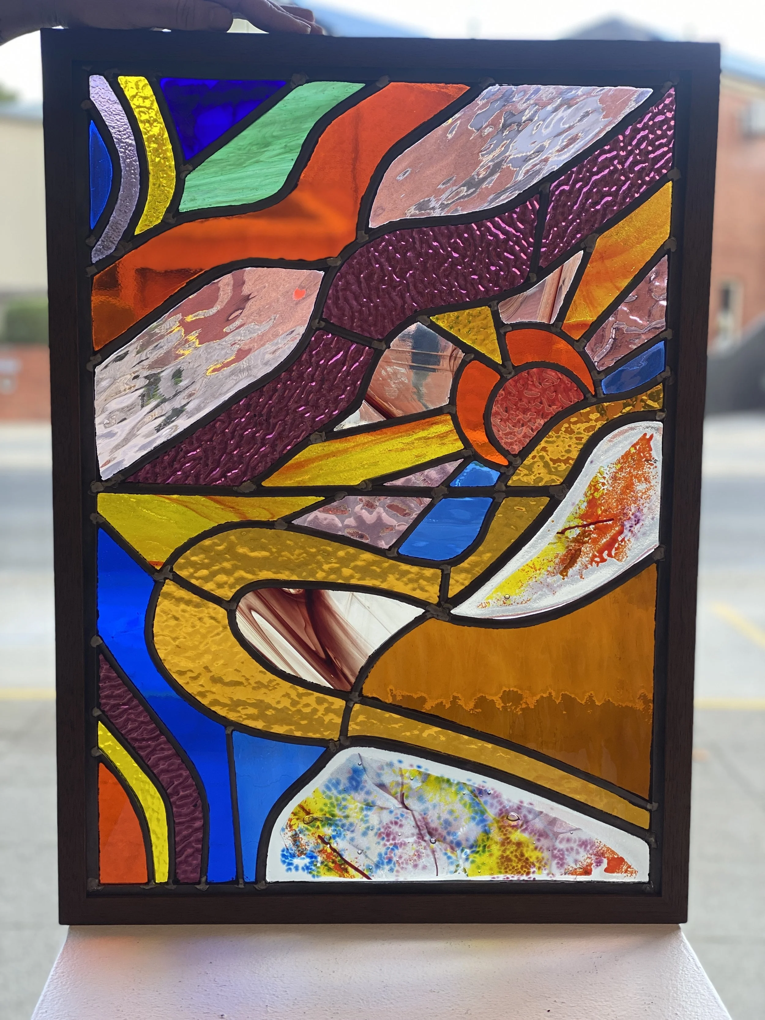 Panel for Australian Leadlight
