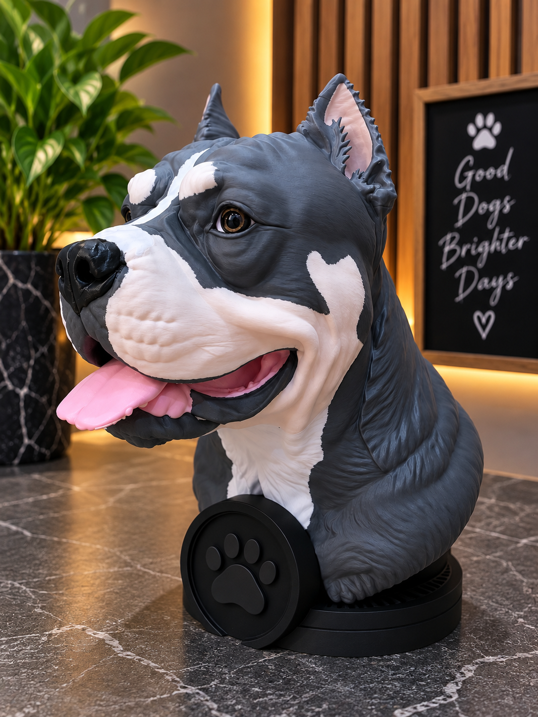 Custom Full-Colour 3D Printed Pet Bust