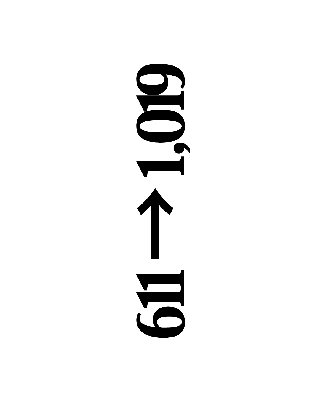 The text 'GO UP' with an arrow pointing upward.
