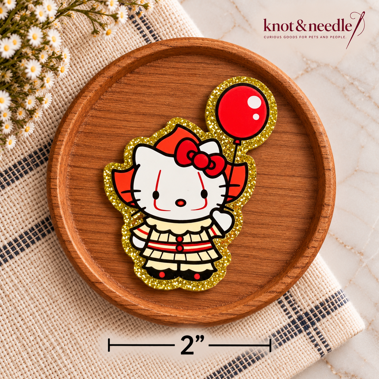 Pennywise & Hello Kitty Inspired Magnet