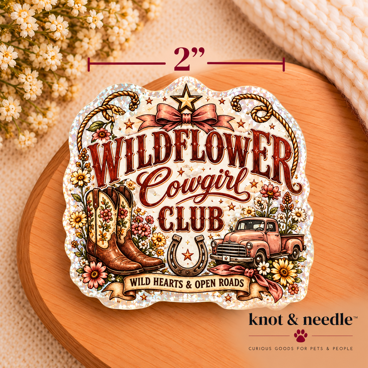 Wildflower Cowgirl Club Magnet