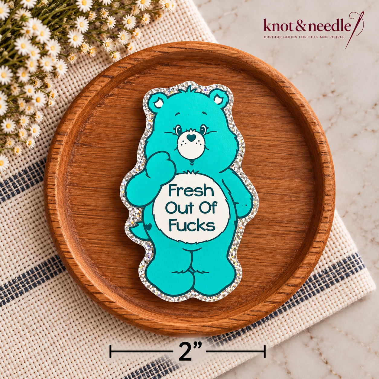 Fresh Out of Fucks Care Bears Inspired Magnet