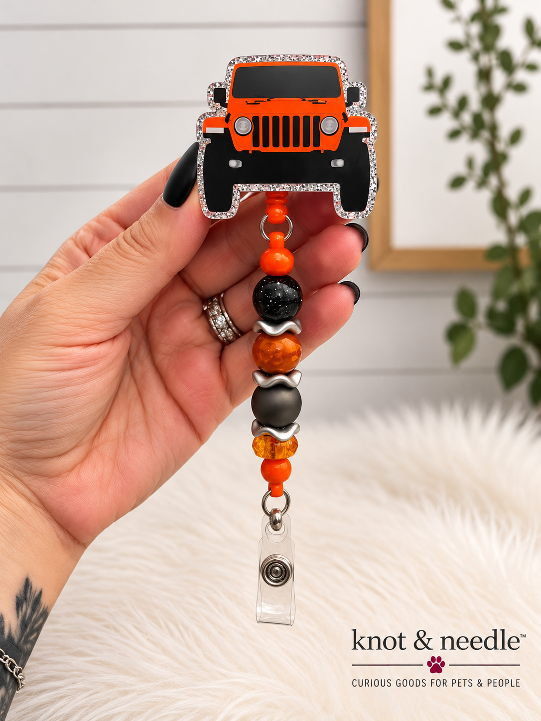 Jeep Beaded Badge Reel