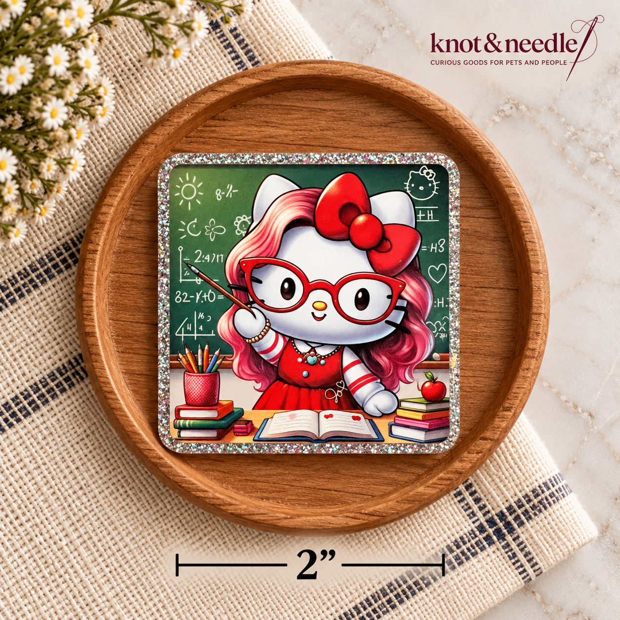 Hello Kitty Inspired Teacher Magnet