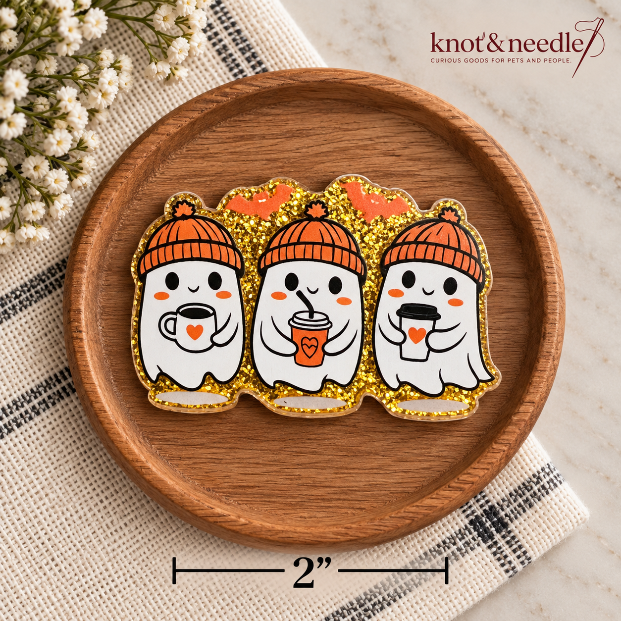 Three Ghosties Halloween Magnet