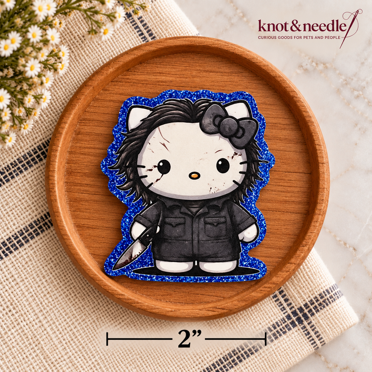 Hello Kitty Inspired Michael Myers Magnet