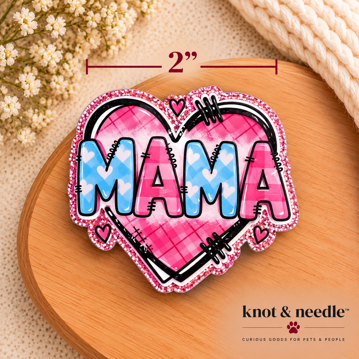 Mama Glitter Magnet