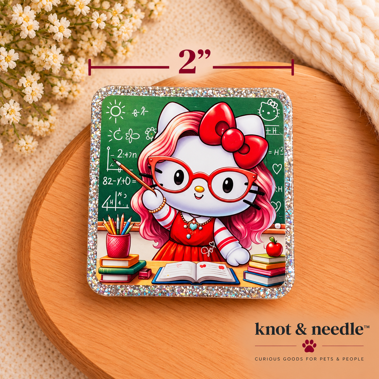 Hello Kitty Inspired Teacher Magnet