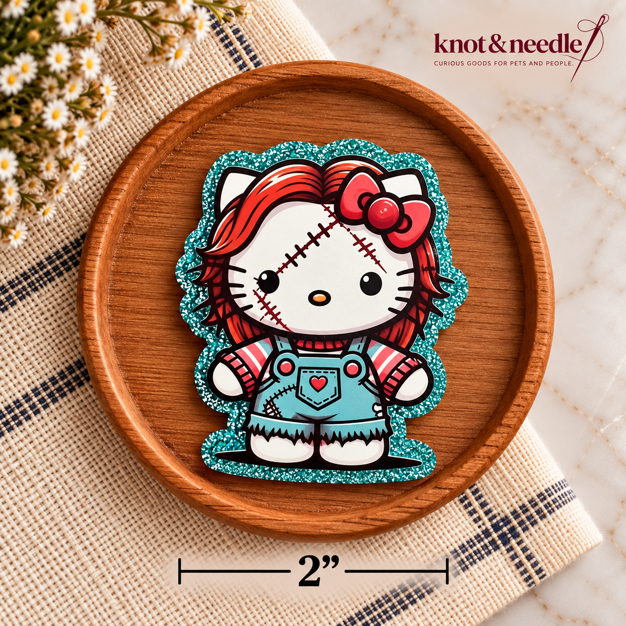 Chucky & Hello Kitty Inspired Magnet
