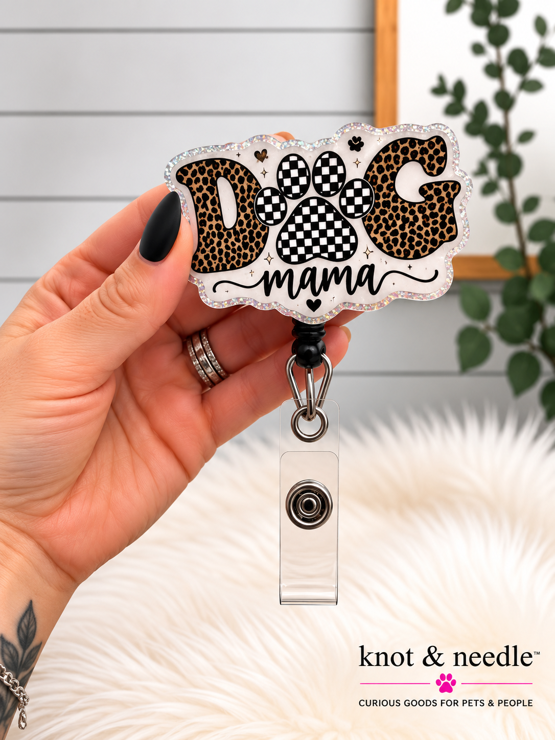 Dog Mama Badge Reel