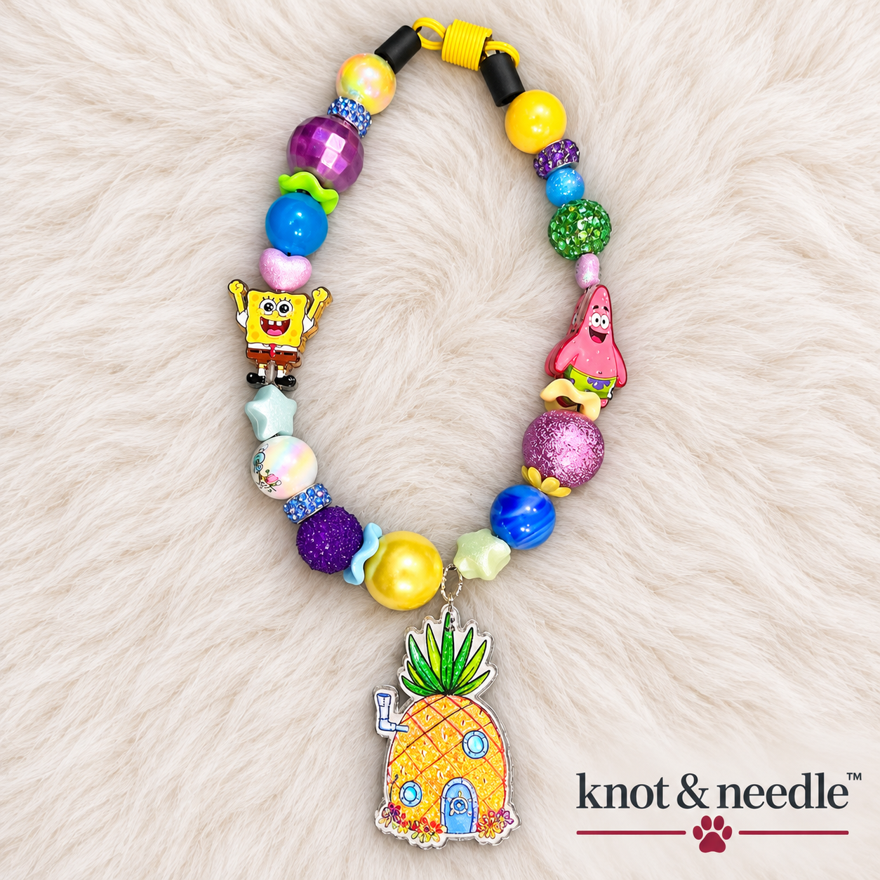 Sponge Bob Square Pants Inspired Pawlace™ - Size M (16-18")