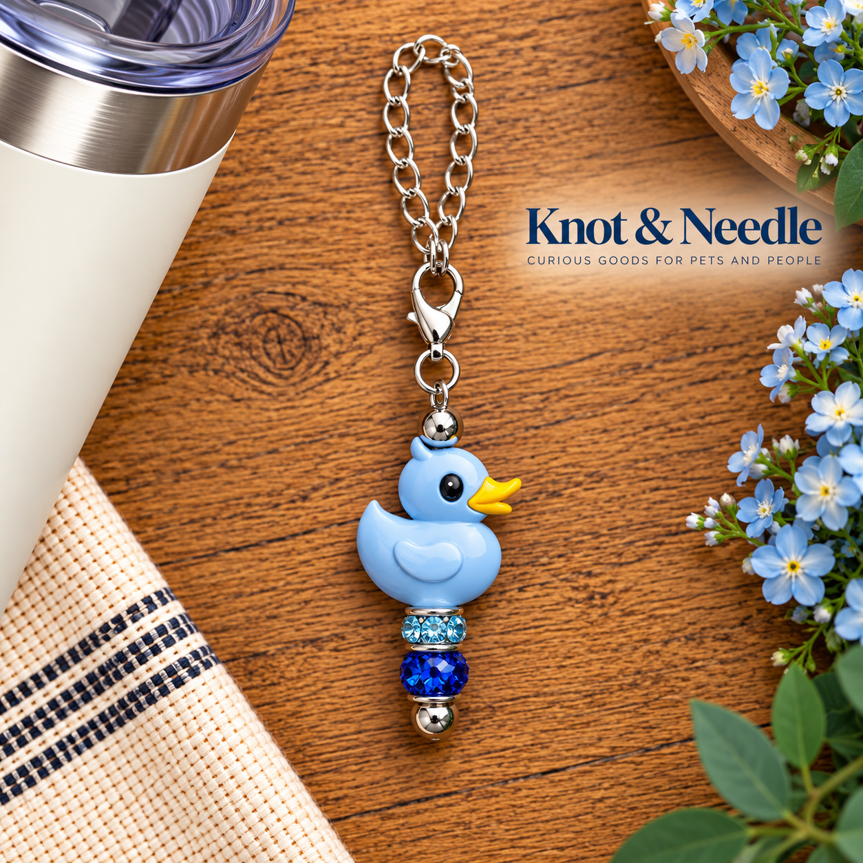 Pastel Blue Duck Keychain Flatlay.png