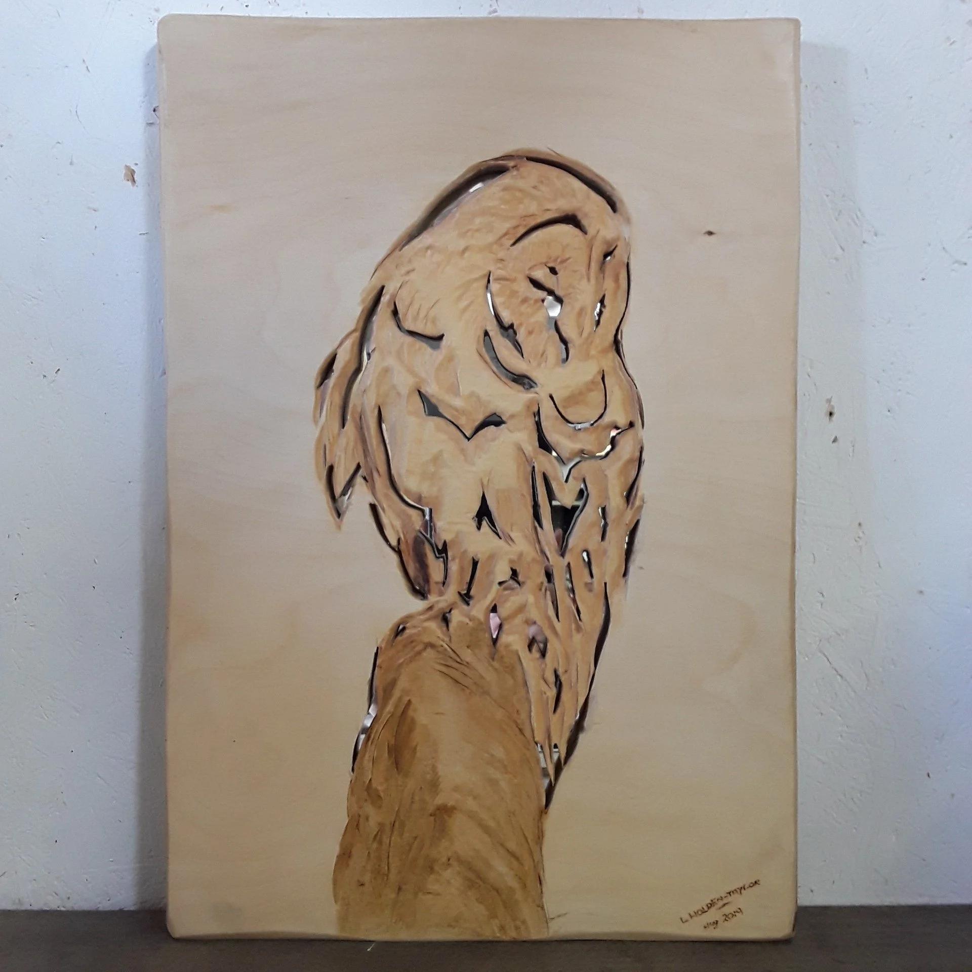 Mirrored Barn owl