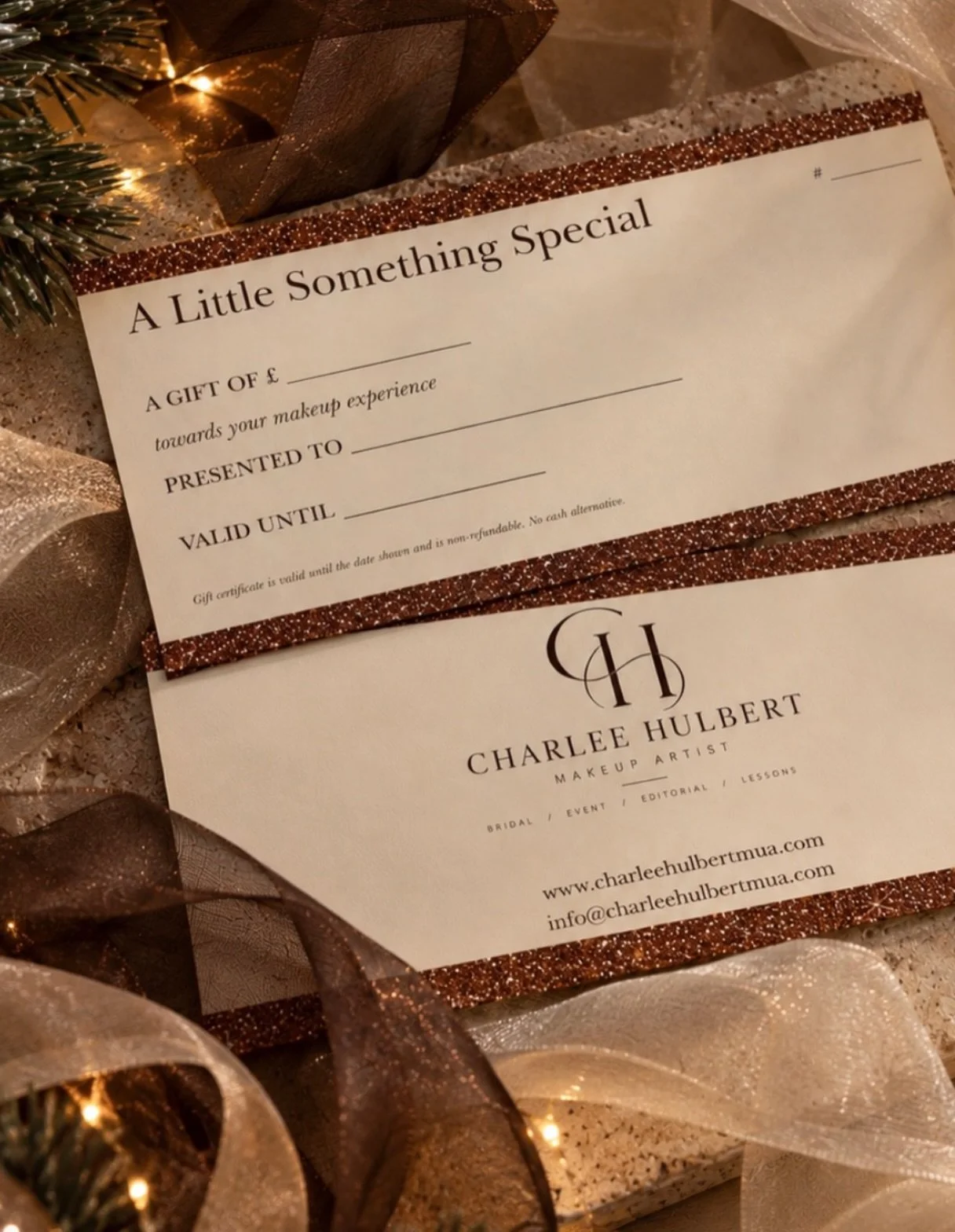 ✨ A little something special this Christmas&hellip; 🤎

Do you have a bride to be or beauty lover who deserves a little treat? Why not gift them a makeup experience this Christmas?

My makeup gift vouchers are now available to purchase and can be gif
