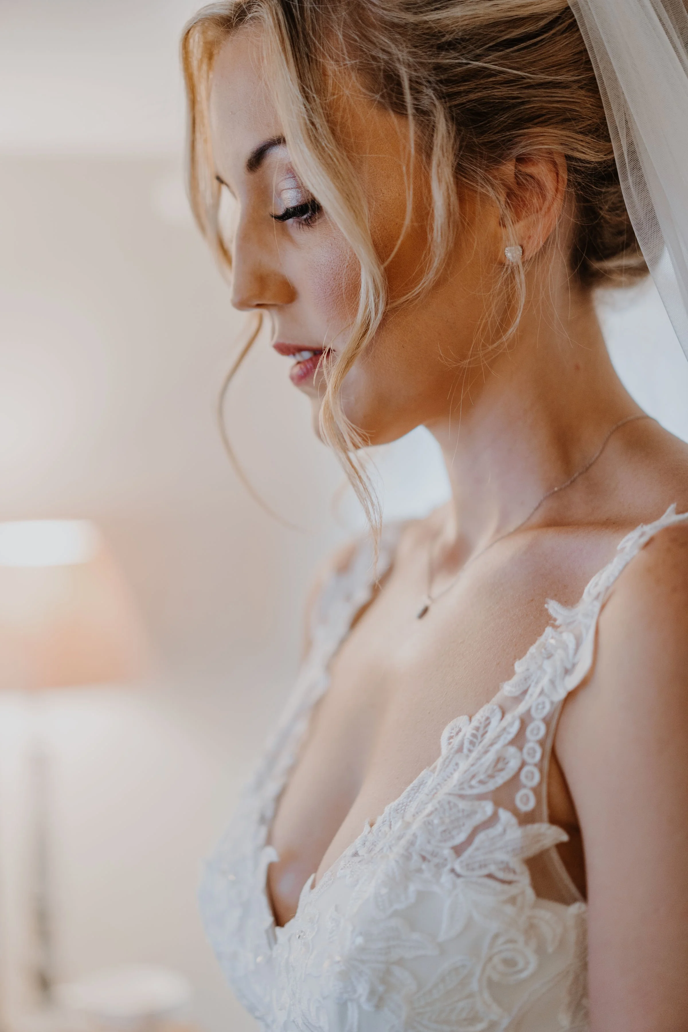 Natural bridal makeup for a Dorset bride at Sopley Dorset