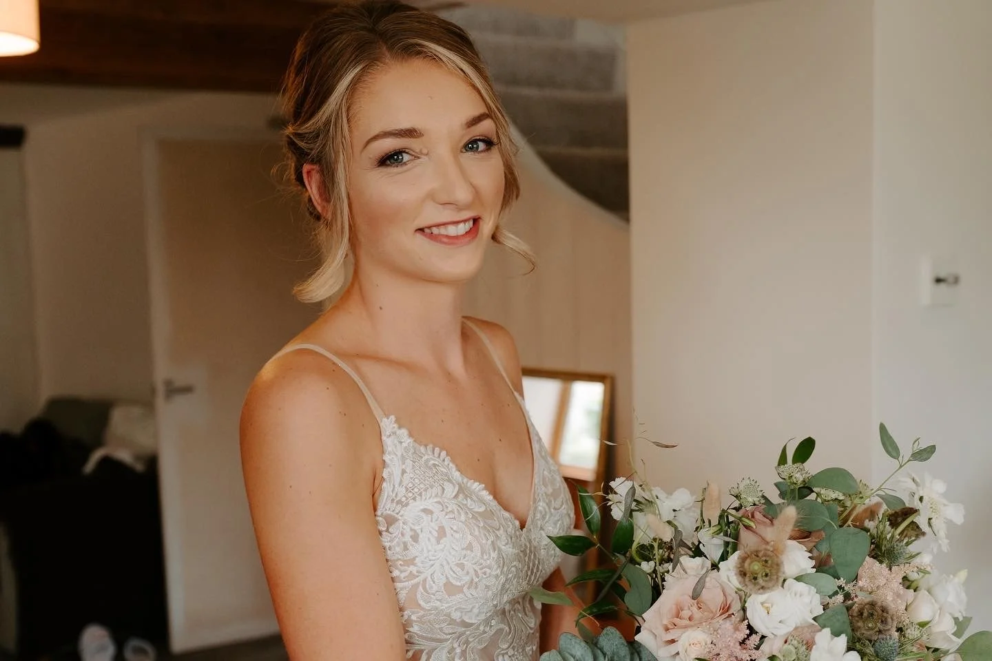 Natural bridal makeup for a Dorset bride