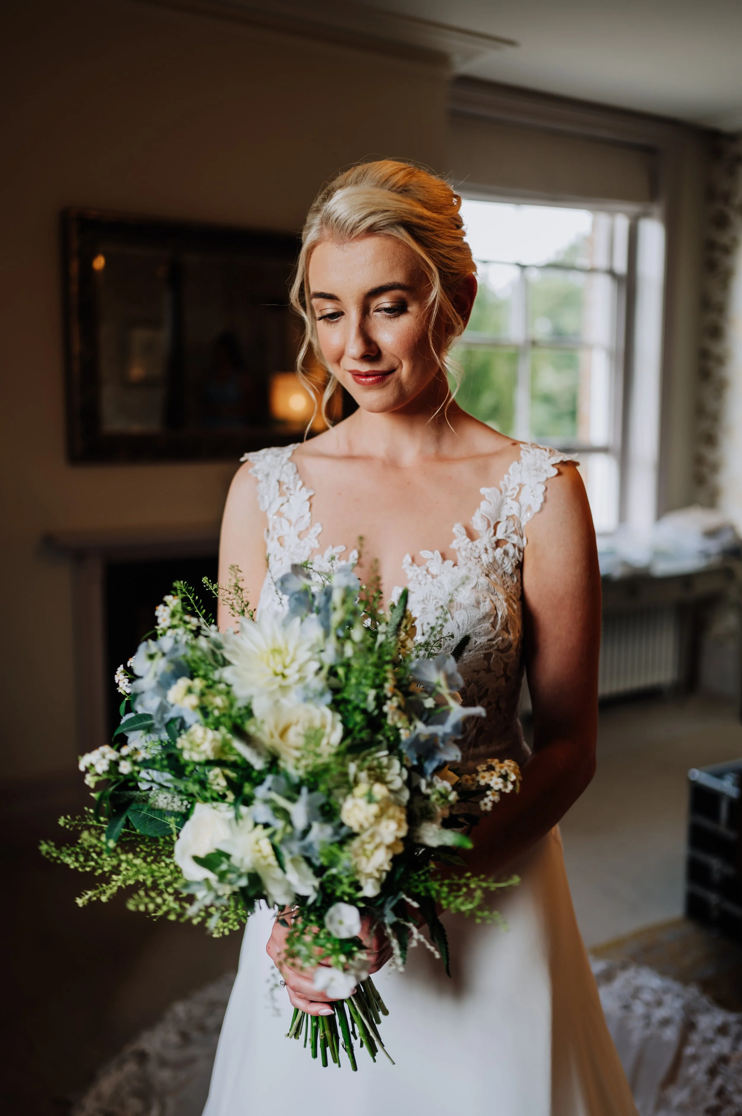 Soft glam bridal makeup on a Dorset bride by Charlee Hulbert at Abbots Court Winterborne Kingston