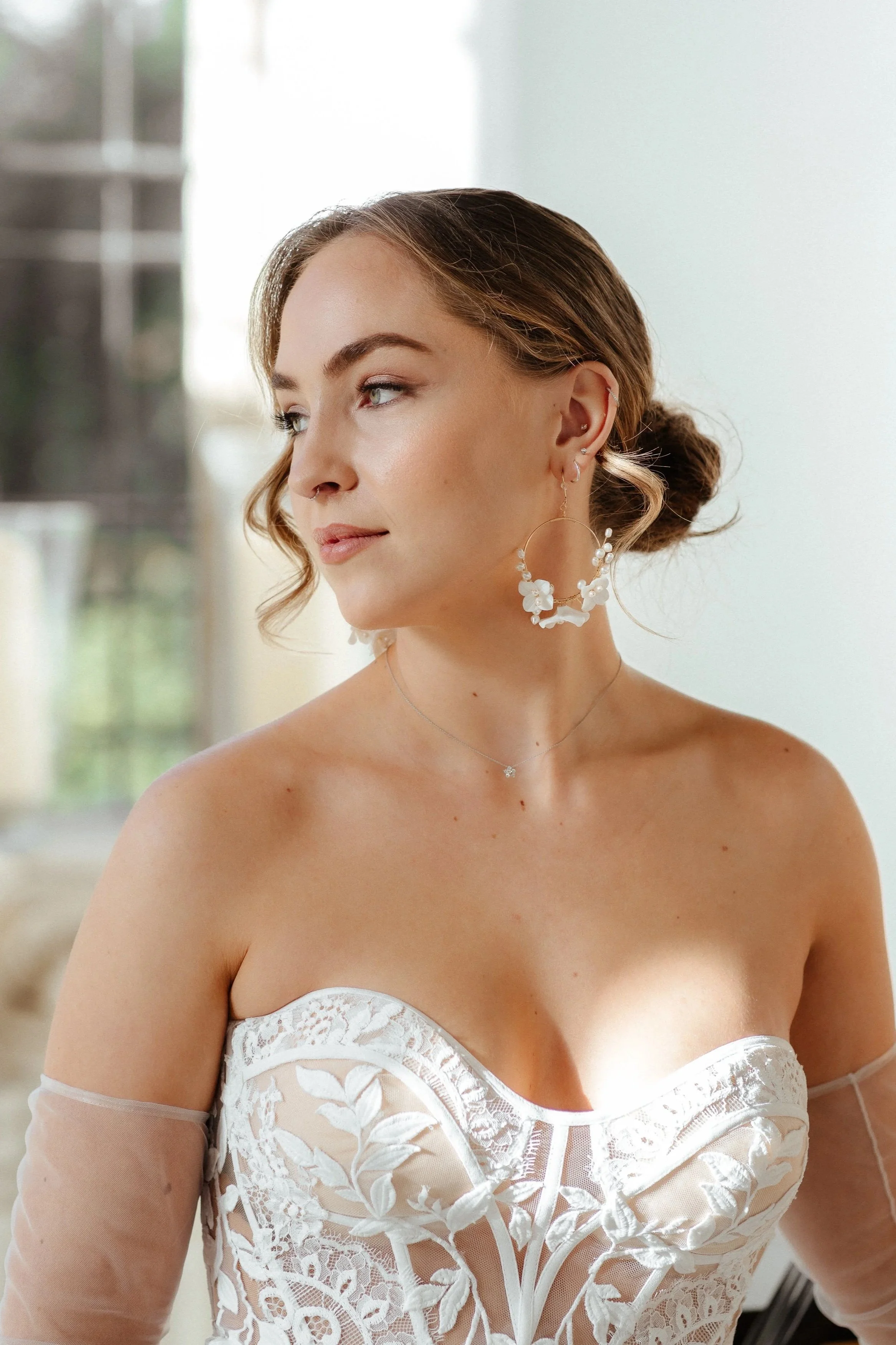 Natural bridal makeup for a Dorset bride at Highcliffe Castle Christchurch