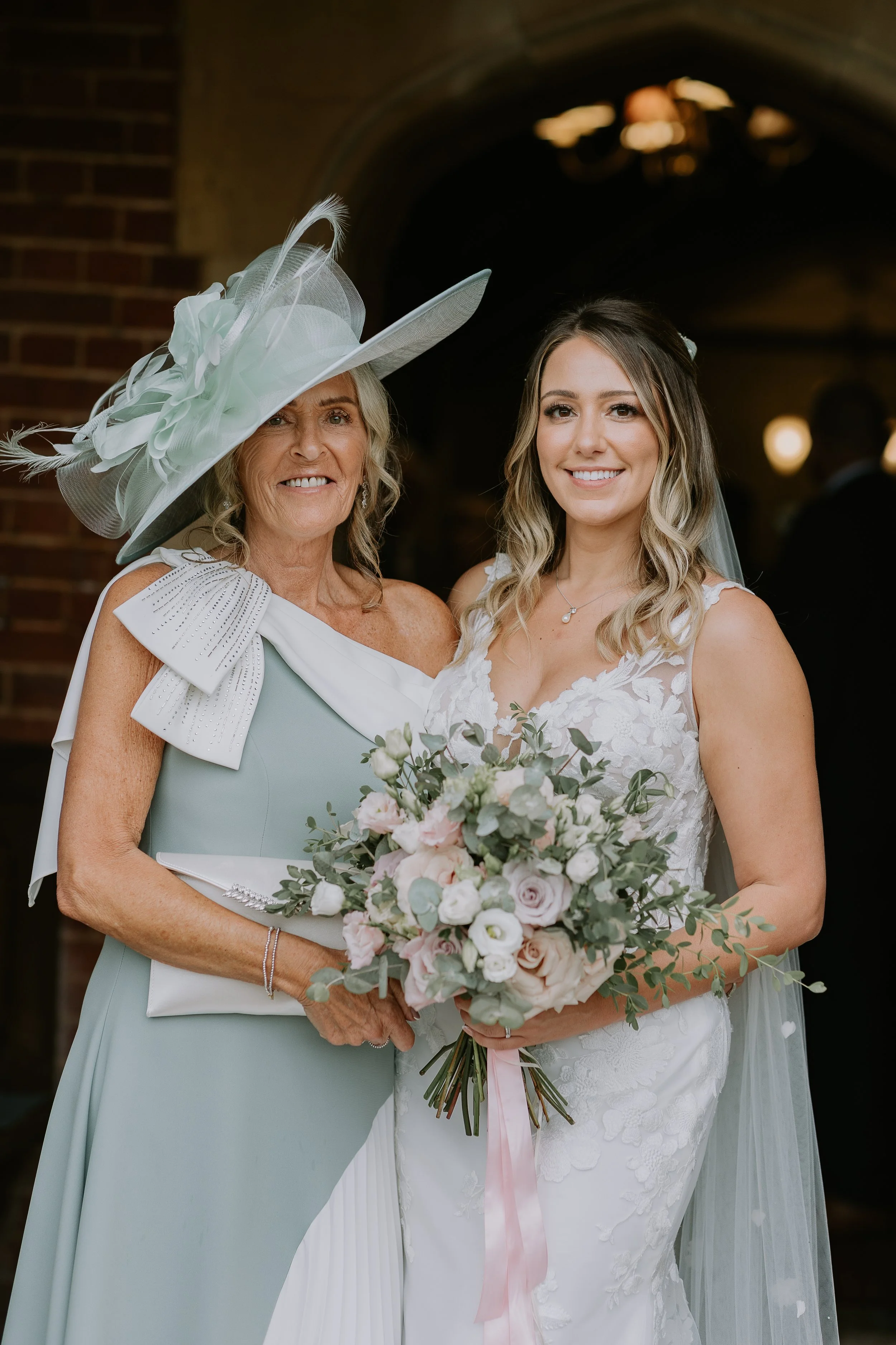 Mother of the bride makeup by Dorset bridal makeup artist Charlee Hulbert at Burley Manor Hampshire