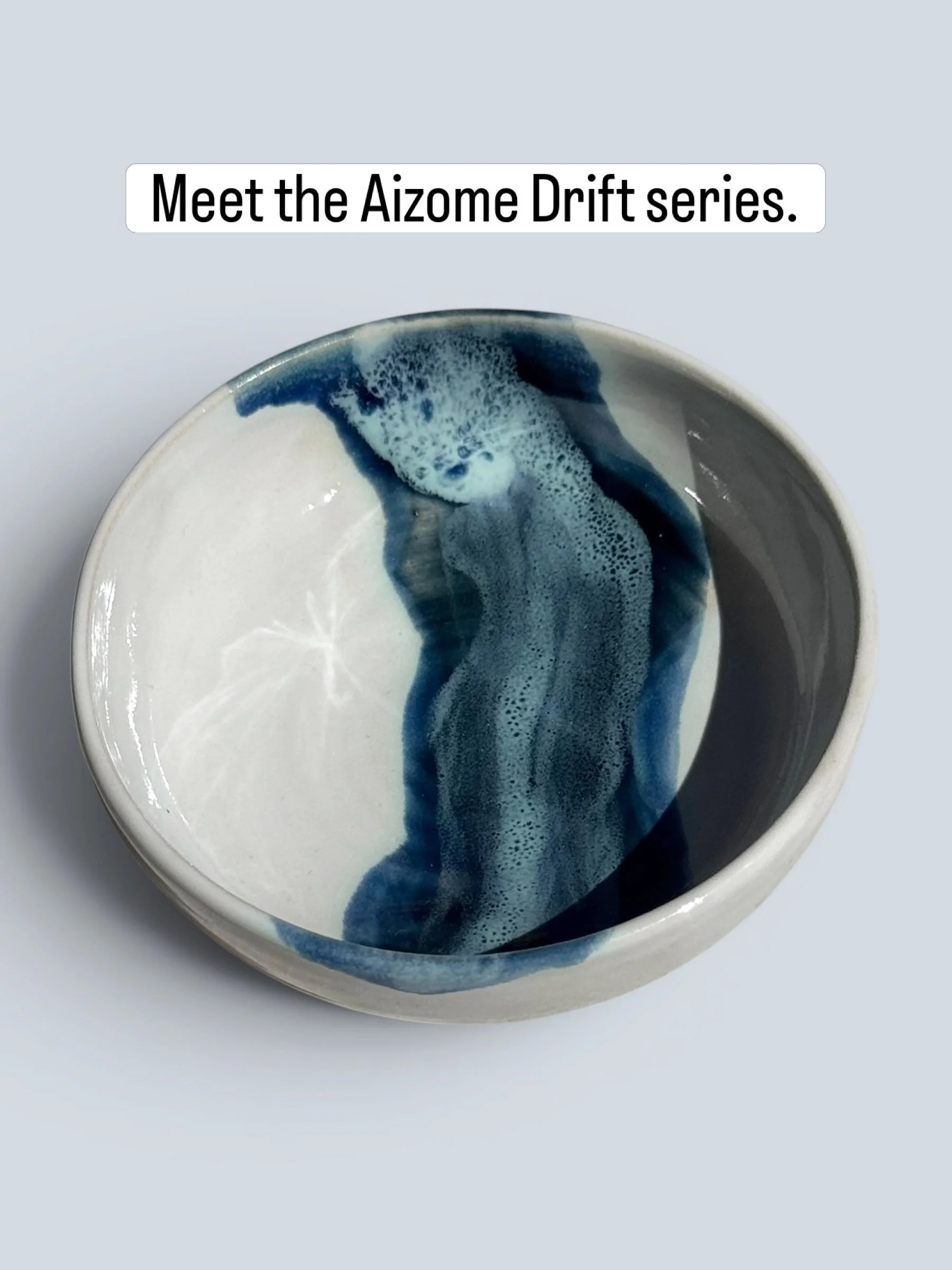 The Aizome Drift Series. 

Ever heard of the iconic shade &ldquo;Japan Blue?&rdquo; Aizome is the traditional Japanese art of indigo dyeing.  I love shibori (Japanese resist-dyeing technique), Japanese denim, indigo on white, foamy currents and waves